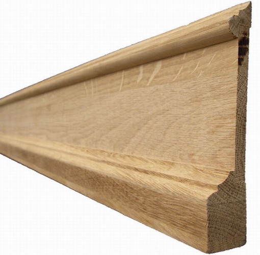 Напольный деревянный плинтус: установка, высокие и широкие, шпонированные, белые плинтуса