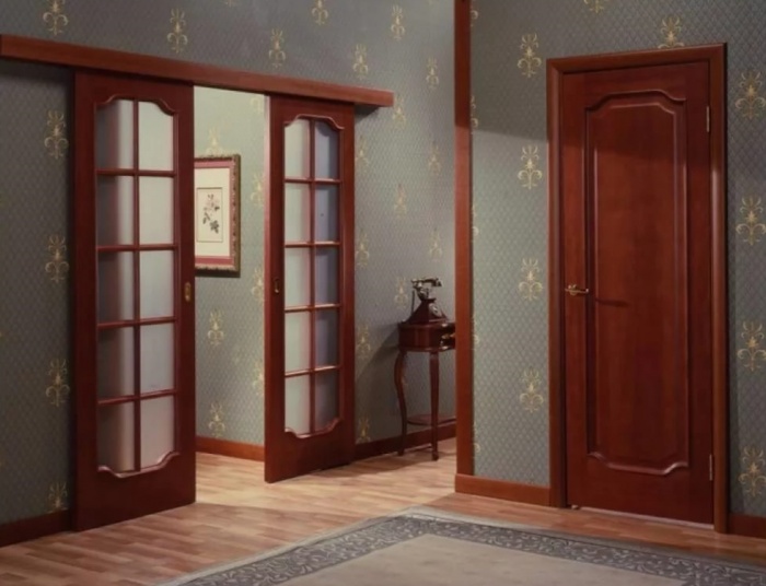Дизайн межкомнатных дверей в квартире + фото