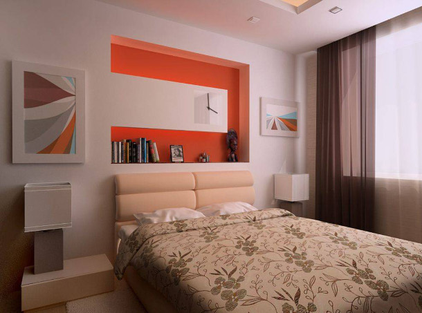 Дизайн спальни 14 кв м + фото