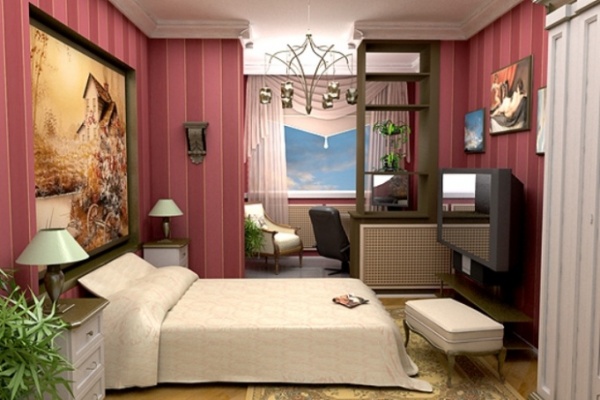 Дизайн спальни совмещенной с лоджией + фото