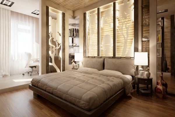 Интерьер спальни в современном стиле + фото