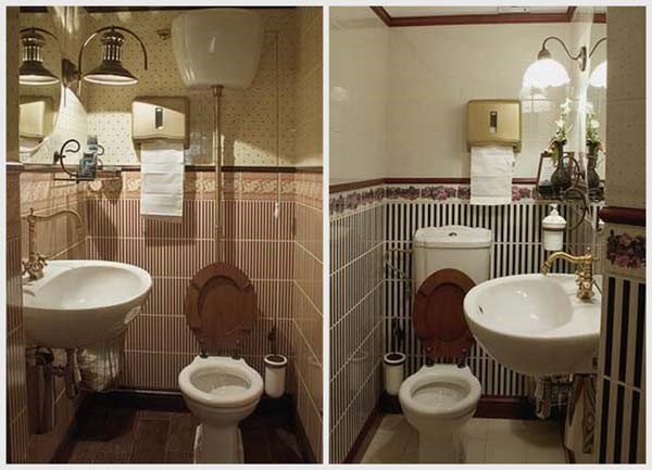 Обои для туалета в квартире + фото