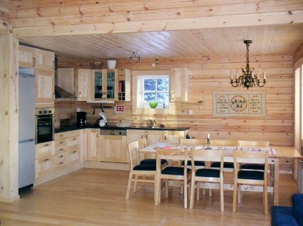 Дизайн кухни в частном доме + фото