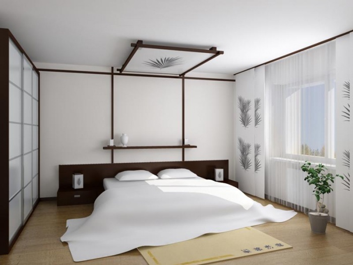 Спальня в японском стиле + фото