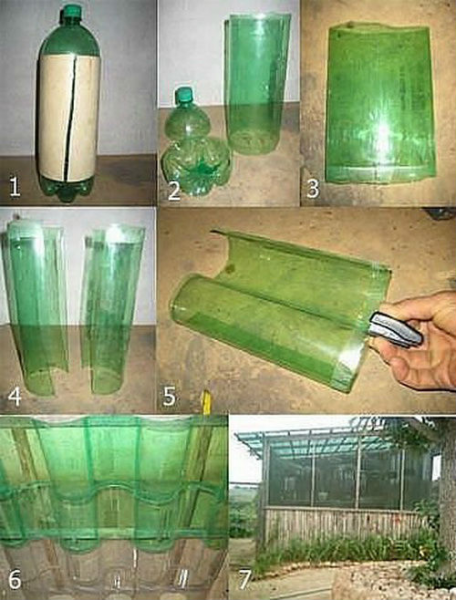 Теплицы из пластиковых бутылок: мастер-класс