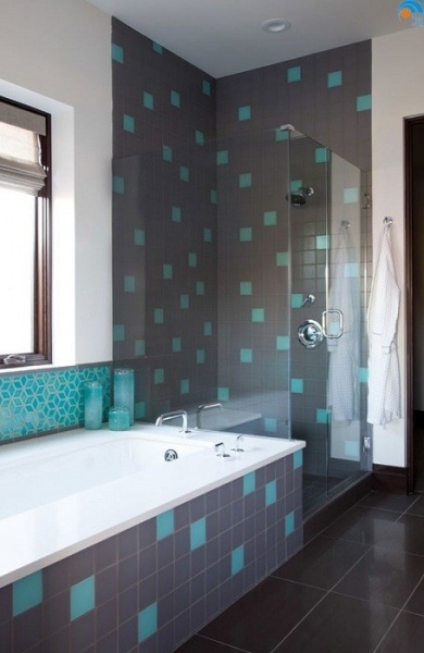 Ванная комната в бирюзовом цвете + фото