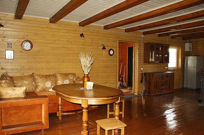 Внутренняя отделка деревянного дома + фото